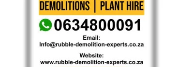https://rubble-demolition-experts.co.za/Contact Us/: Fill up the form and our Team will get back to you within 24 hours. Our friendly team is here to help.