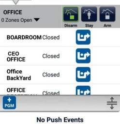 InsiteGold - Smartphone app to monitor and control your business and home alarm system, push notifications in real-time