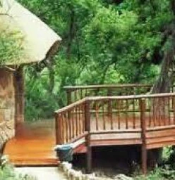 Traditional Decking with Gum-pole Balustrades