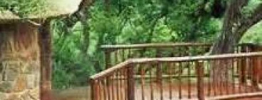 Traditional Decking with Gum-pole Balustrades